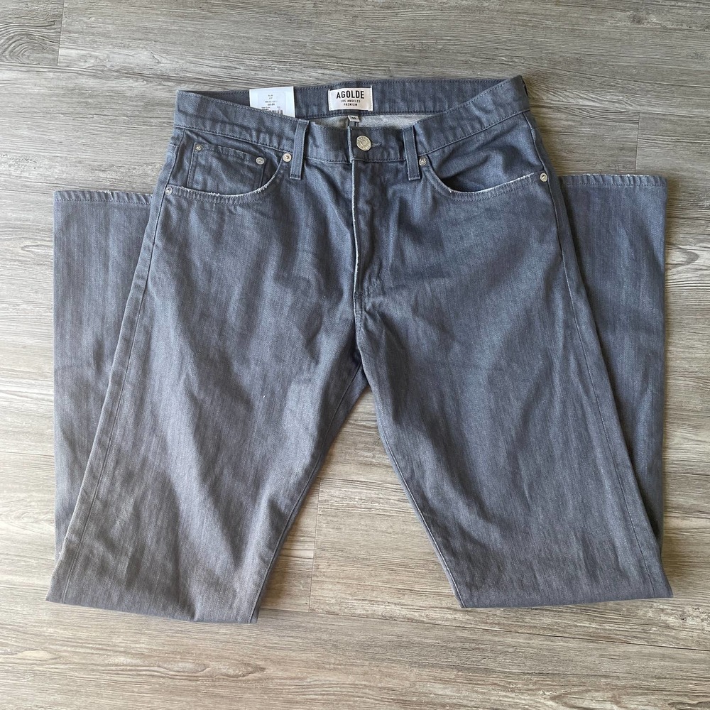 Agolde Slim Fit Gray Men's Jeans